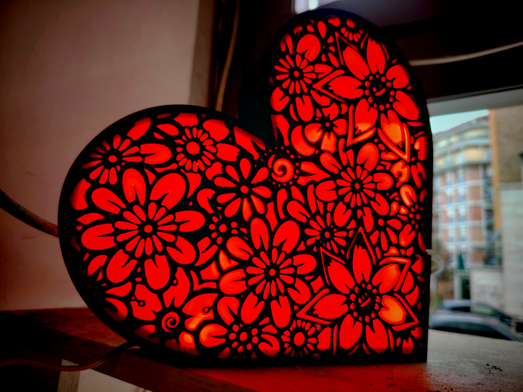 Lampada cuore San Valentino Terni