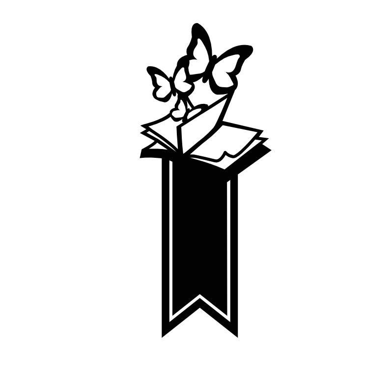 Book & Butterfly Bookmark