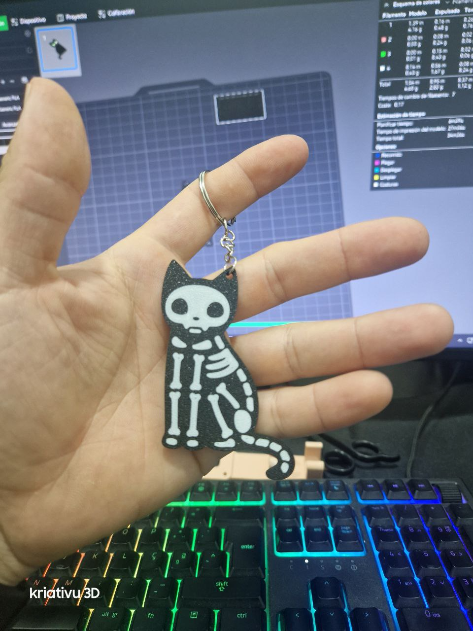 keychain cat