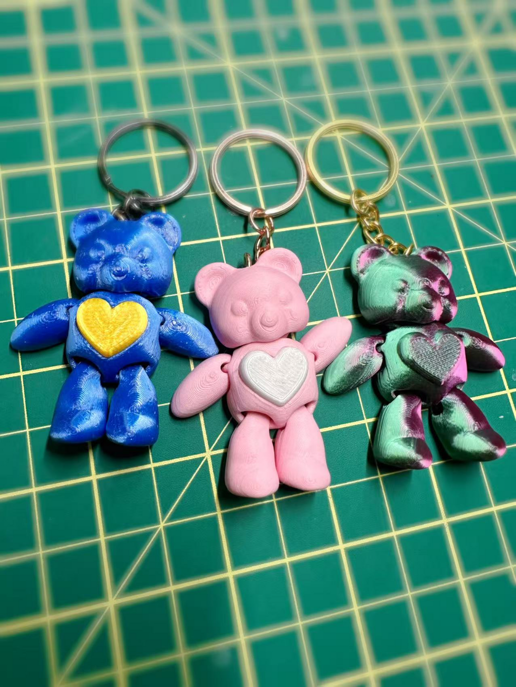 Heart Bear Keychain Magnetic