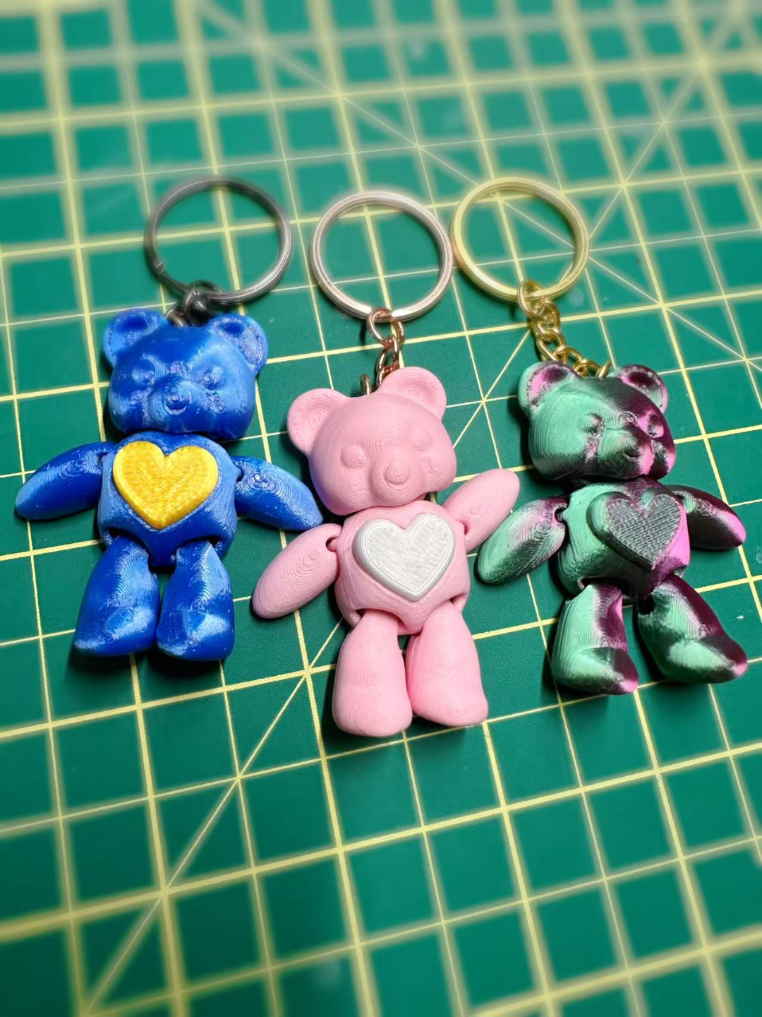 Heart Bear Keychain Magnetic