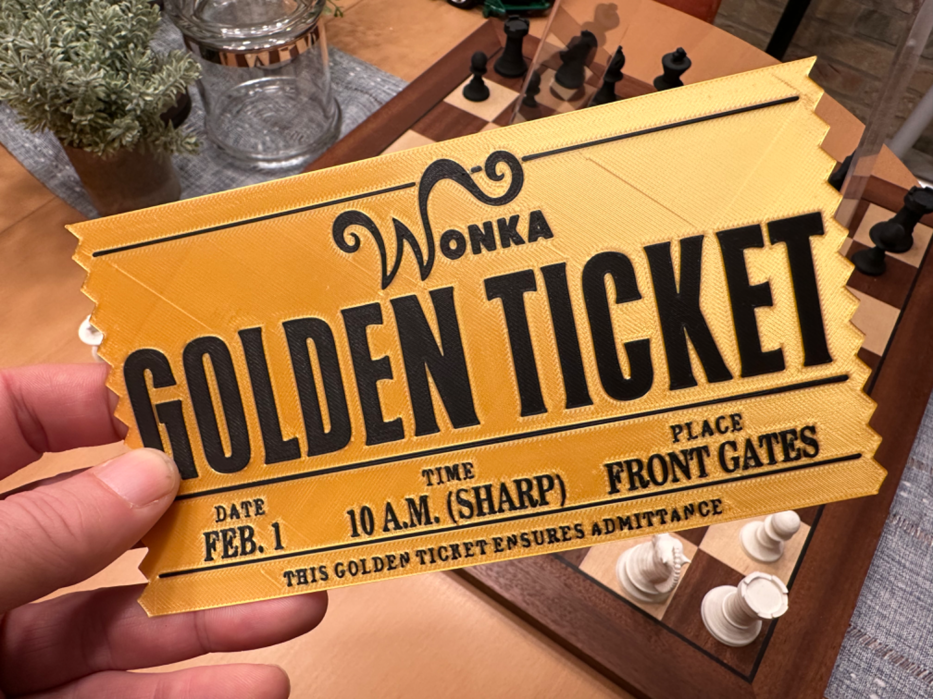 Willy Wonka golden Ticket - with update