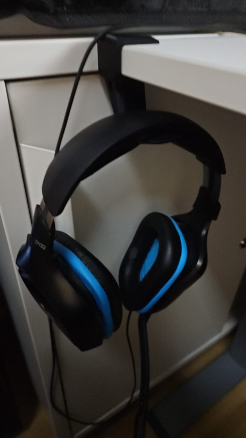 Headphone Hook 19mm (IKEA Bjursta) 90° Degrees