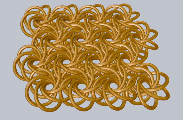 Moorish Rose weave Parametric Chainmail