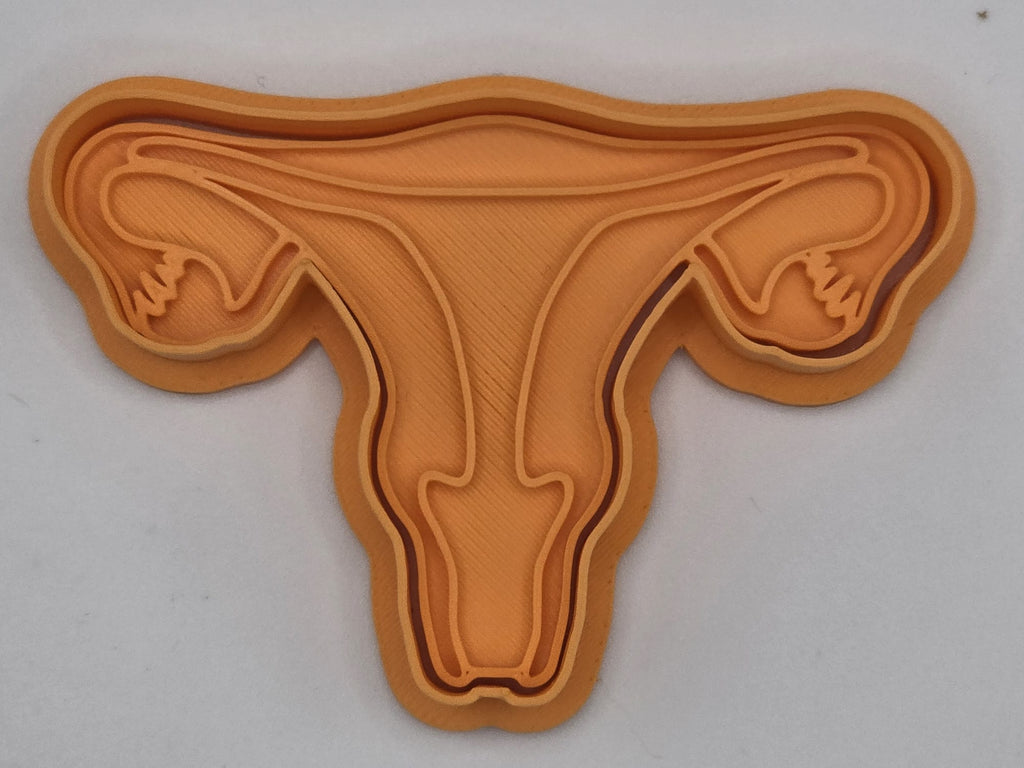 Uterus Anatomy Woman Cookie Cutter Playdoh Stamp