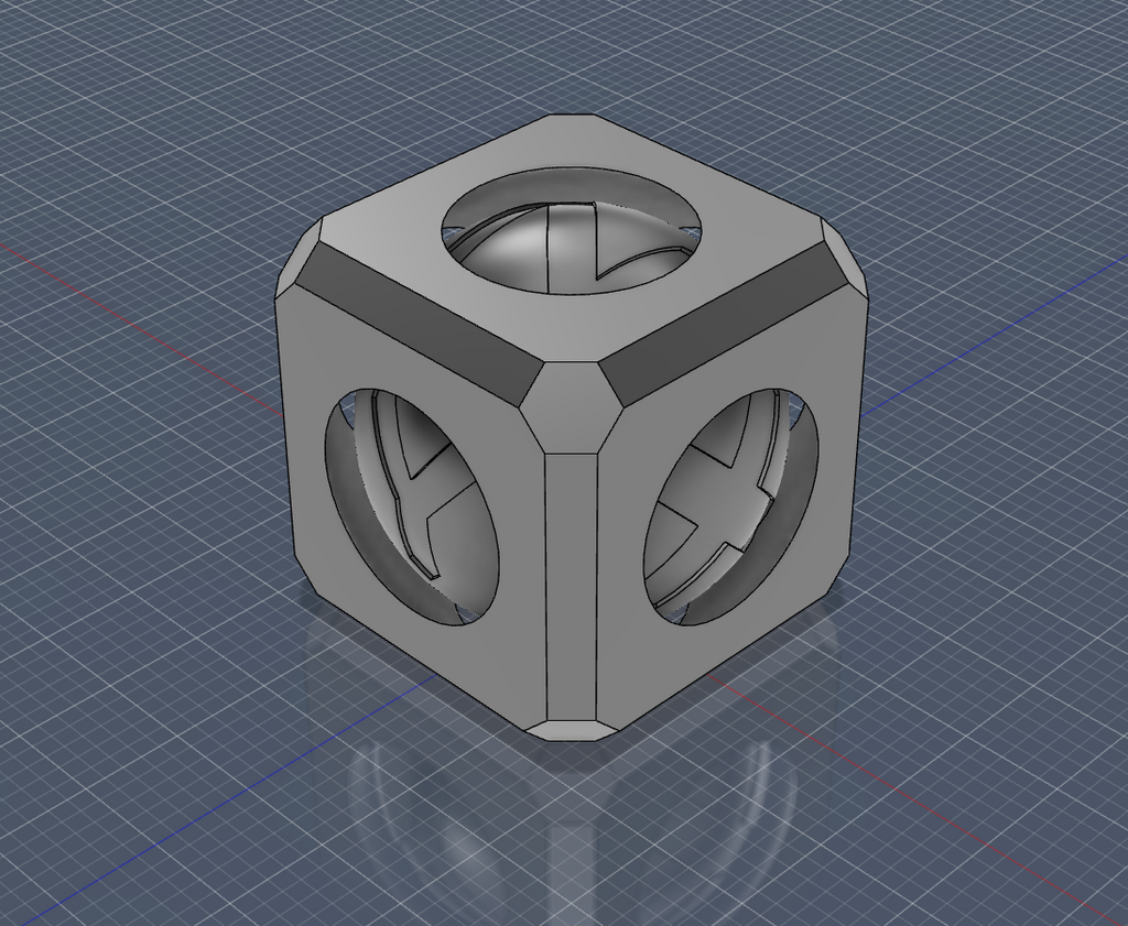 XYZ Sphere in cube
