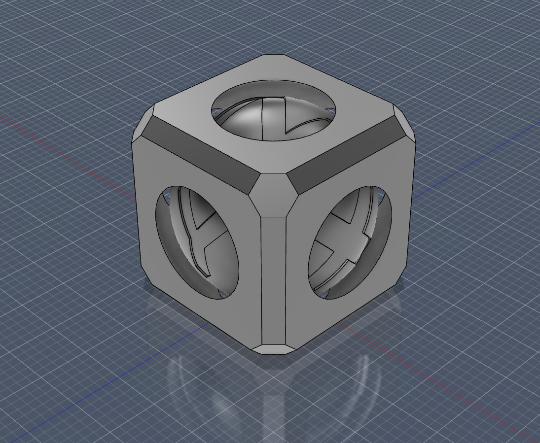 XYZ Sphere in cube