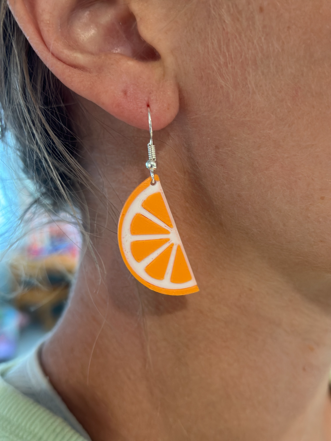 Orange/Lime/Lemon Earrings