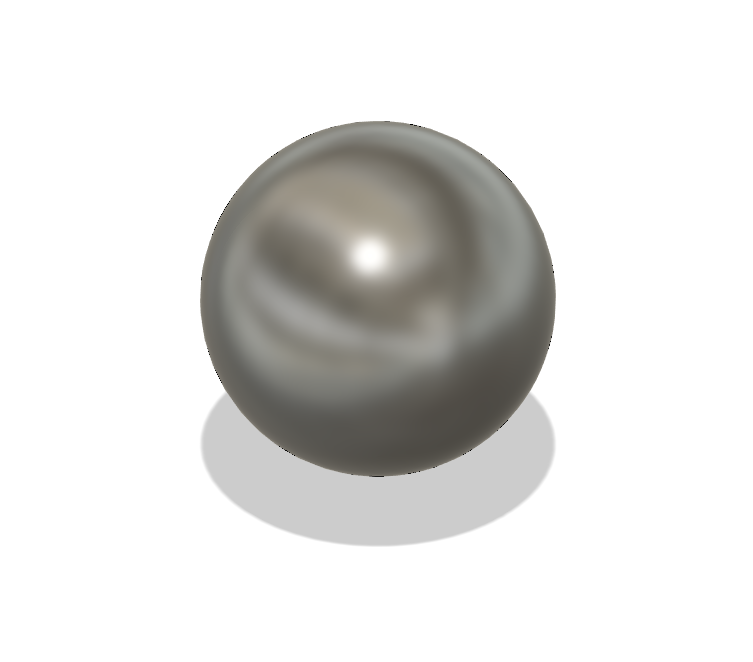 50 mm sphere - basic shape
