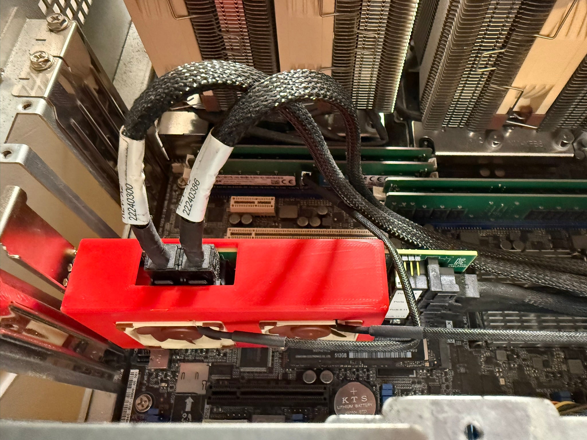 LSI 9305-24i HBA Fan Shroud / Active Cooling Duct