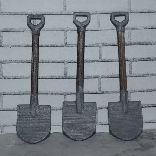 Shovel, spade, pitchfork miniature