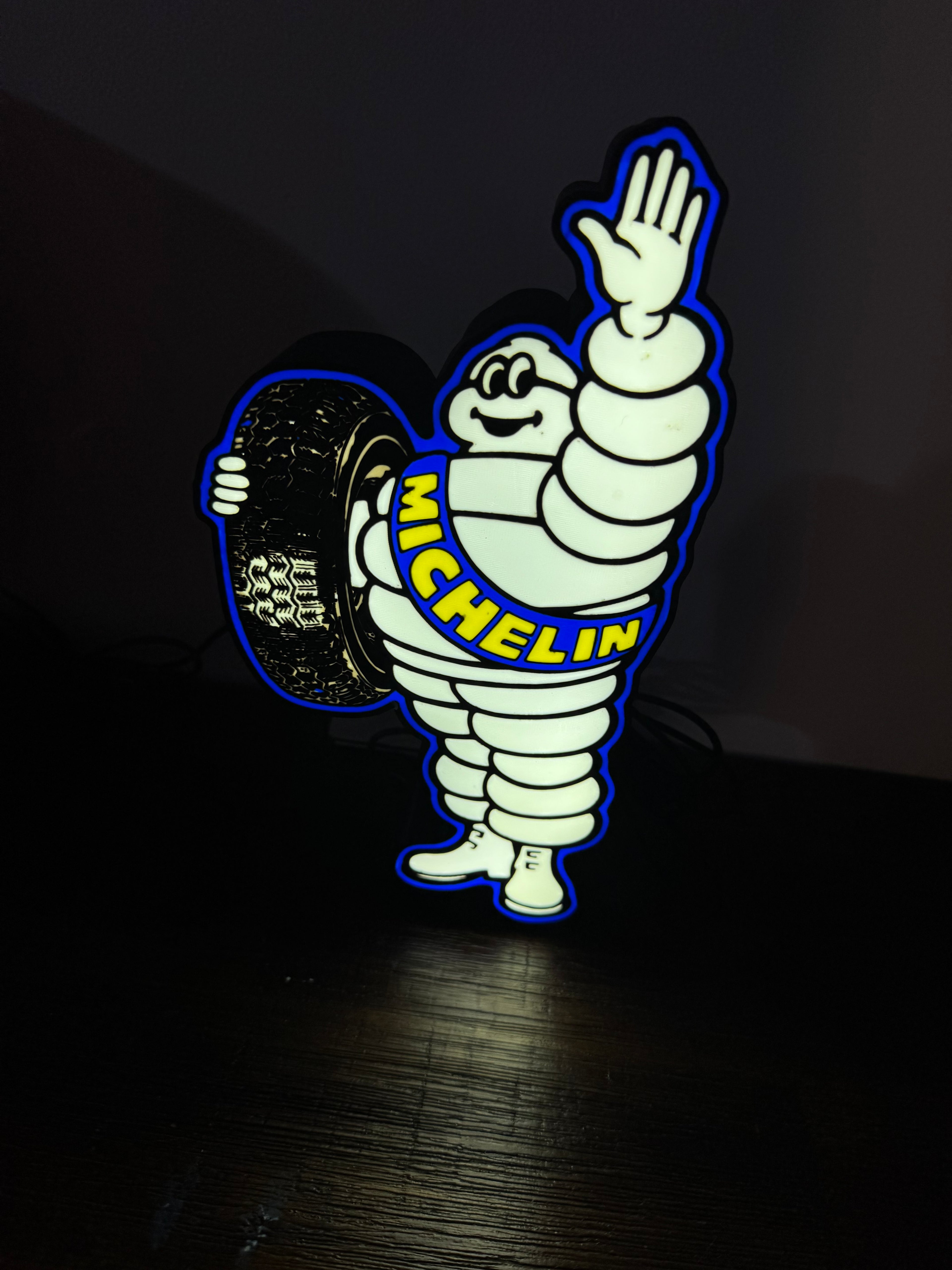 Michelin Man - Light up Tall Sign
