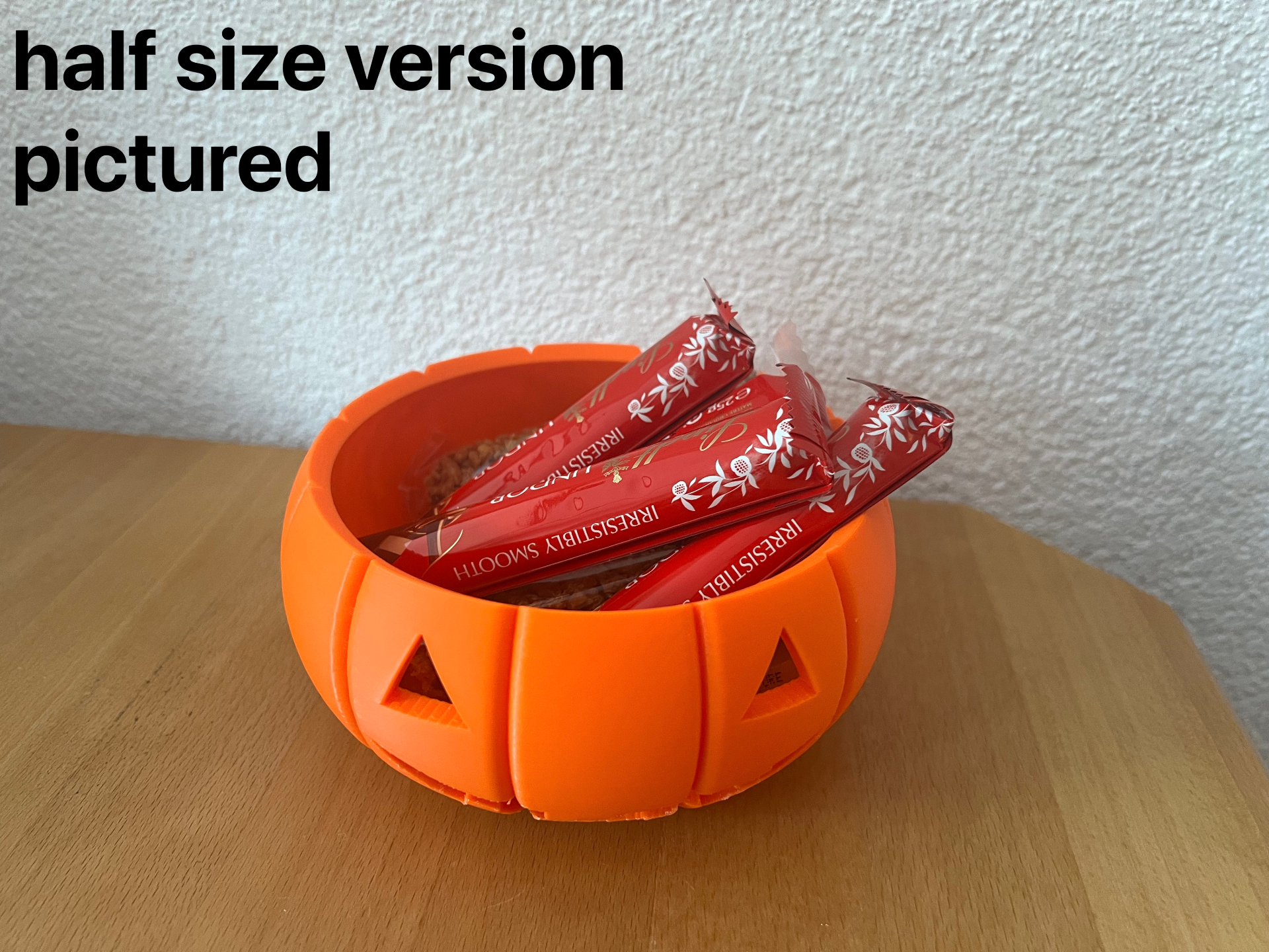 Friendly Pumpkin Halloween Candy Bowl