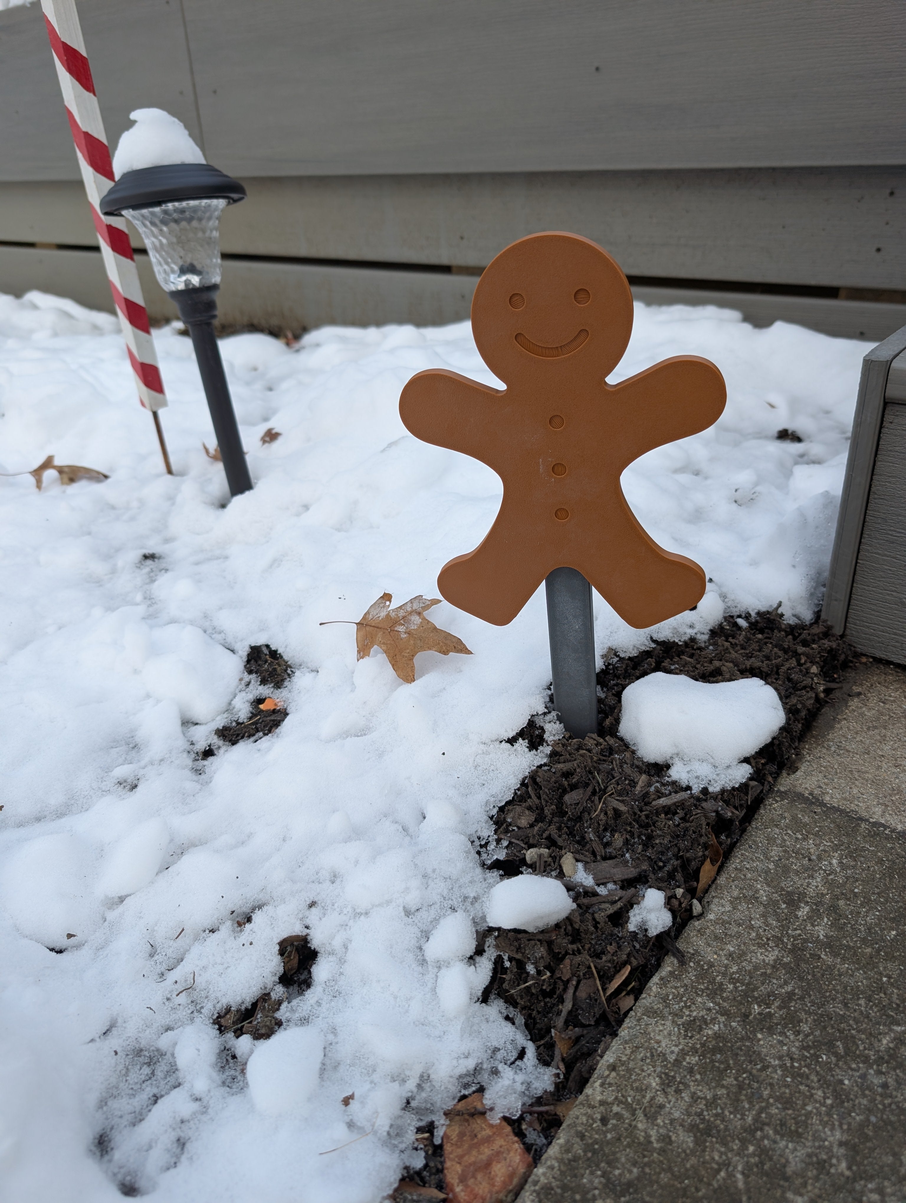 Gingerbread Man Yard Stake