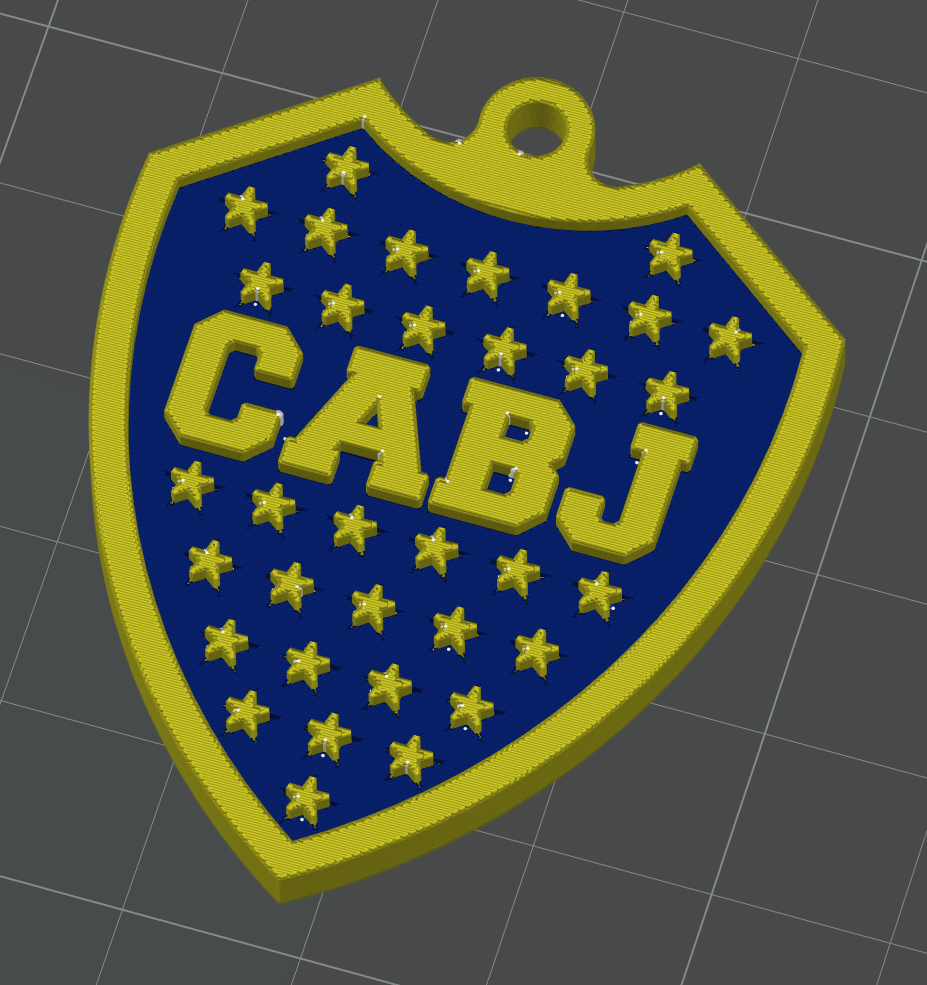 Boca Juniors keychain