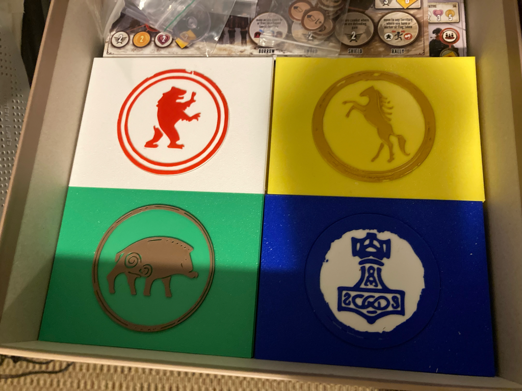 Faction Lids for Scythe Insert Boxes