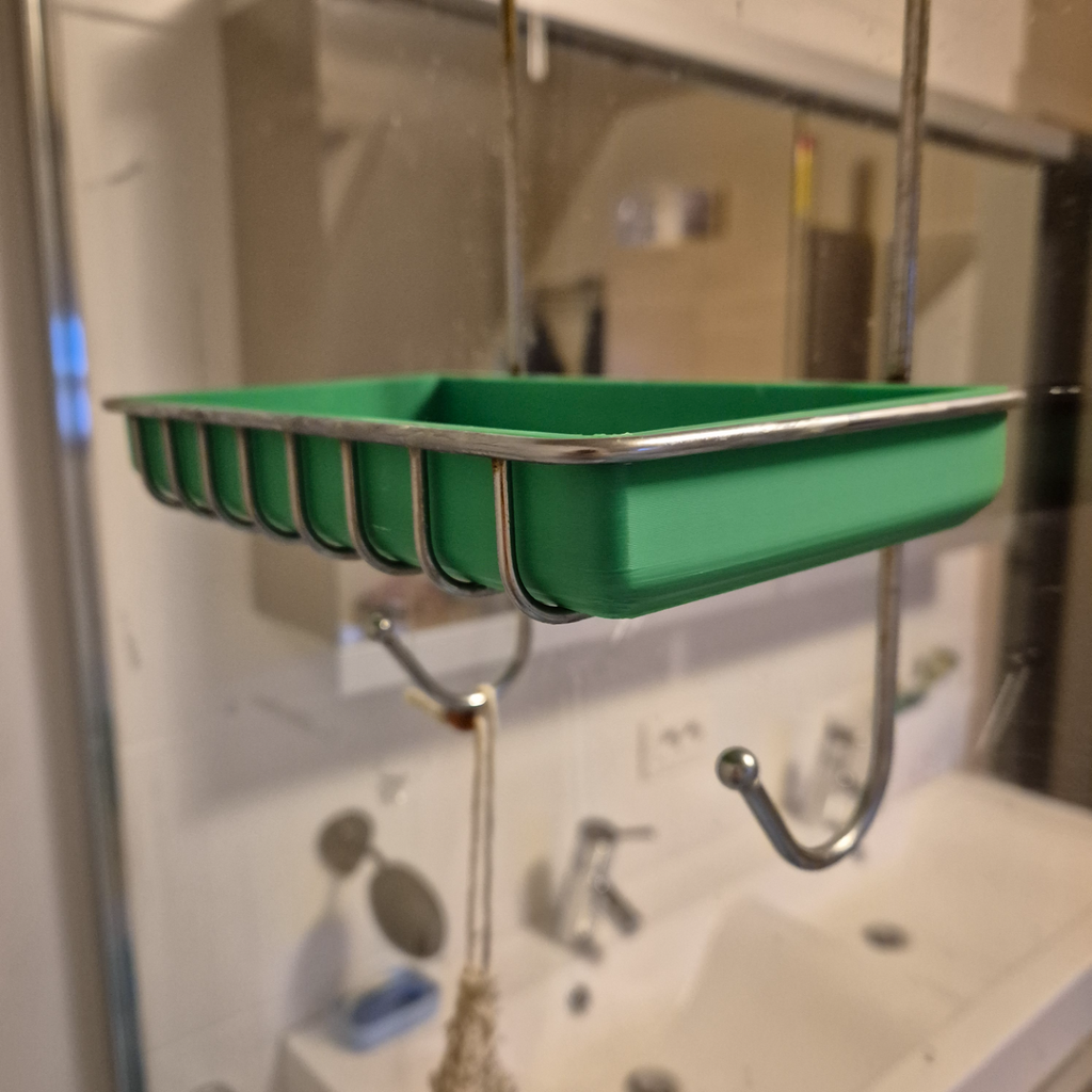 soap dish, fits in shower hanger