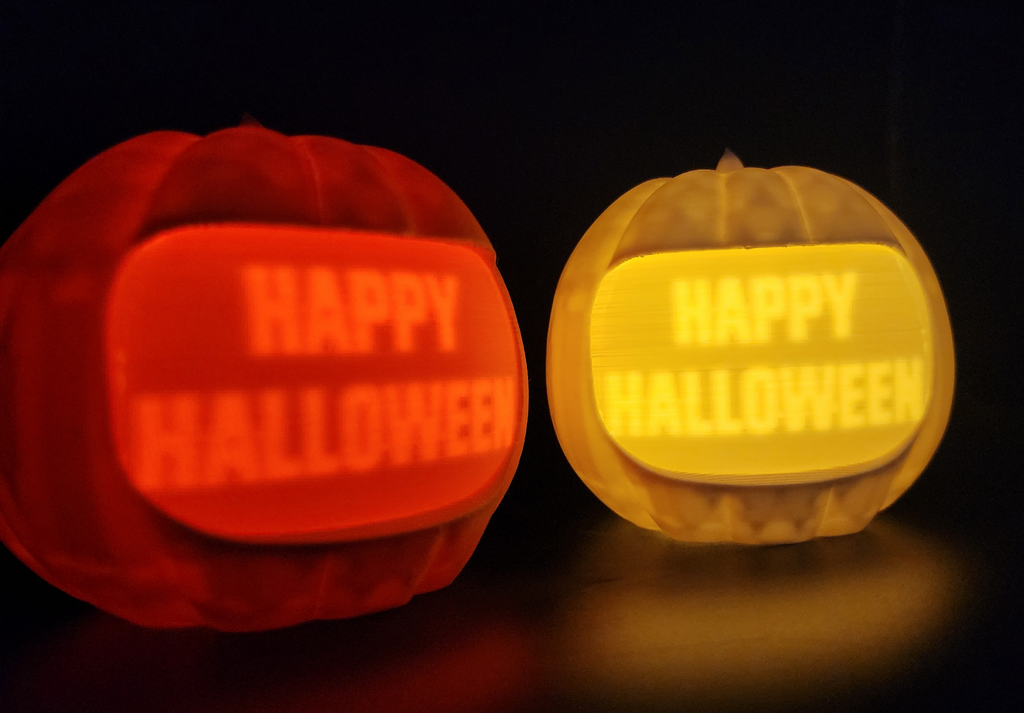 Lithophane Tea-Light Pumpkin