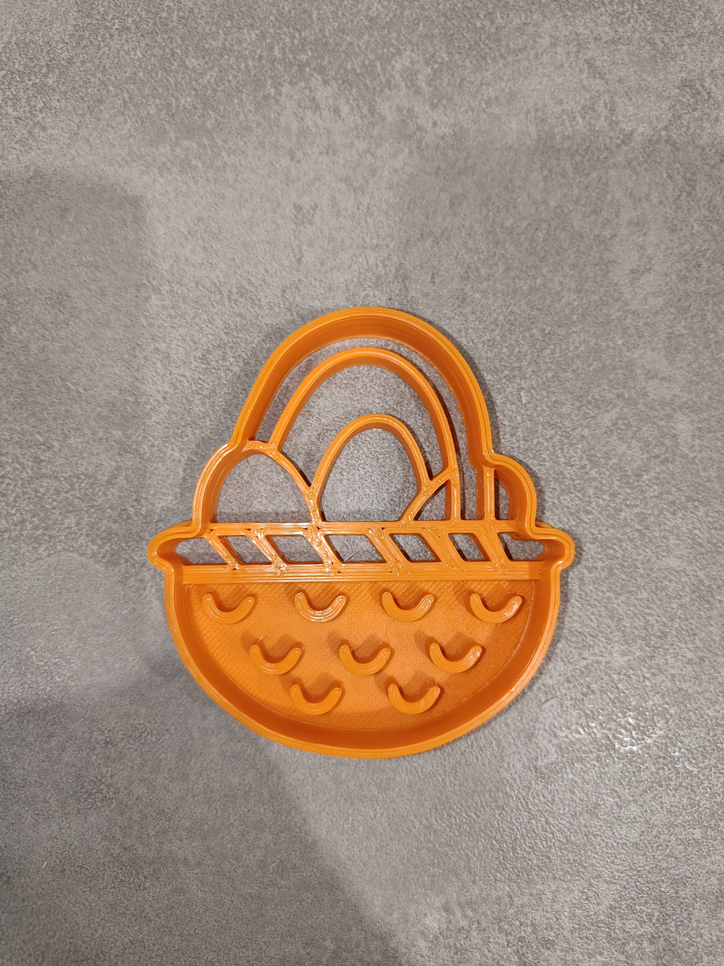 Easter egg basket cookie cutter