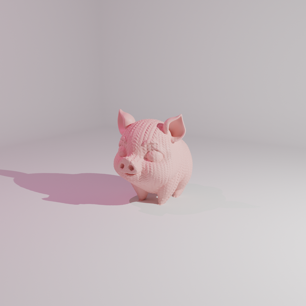 knitted pig