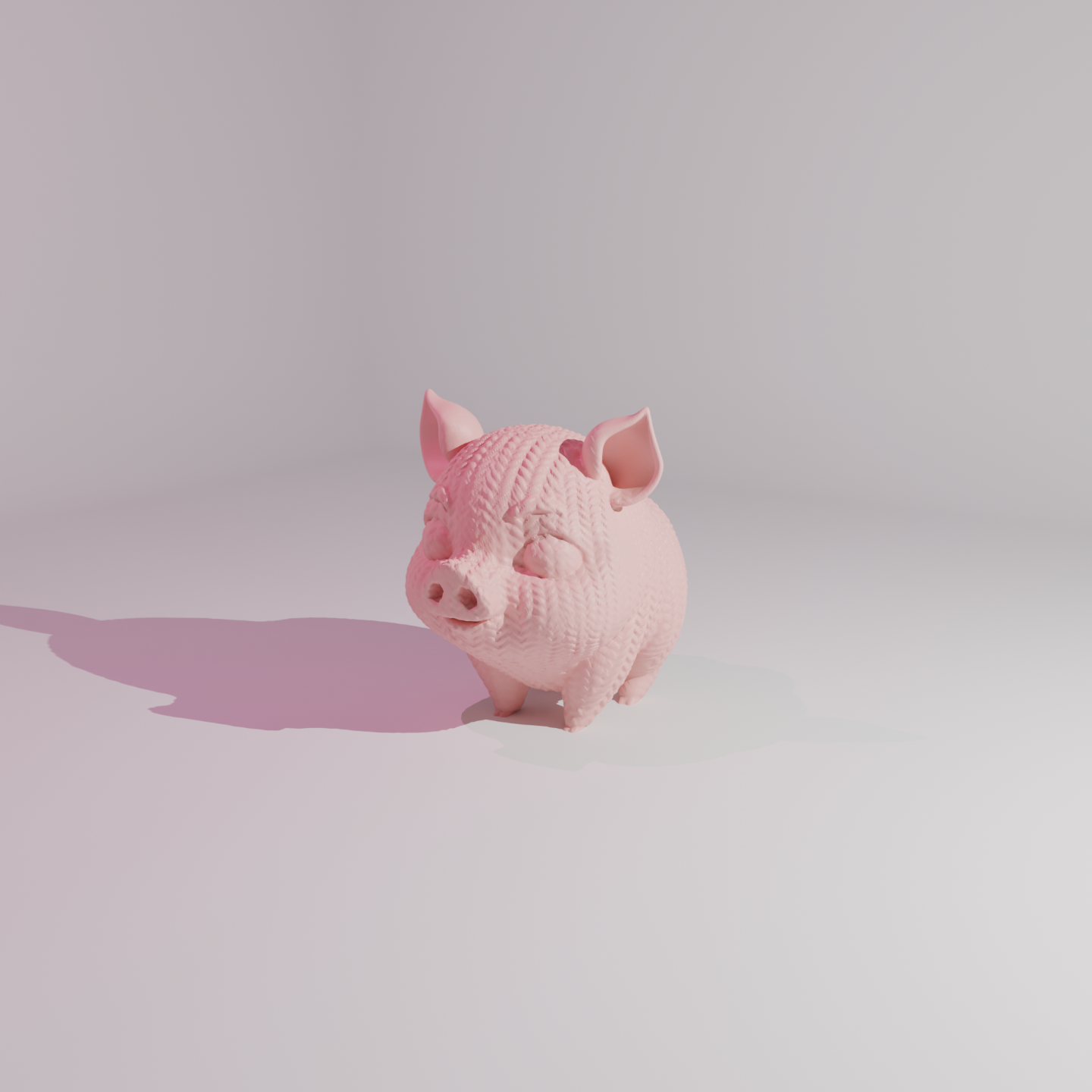 knitted pig