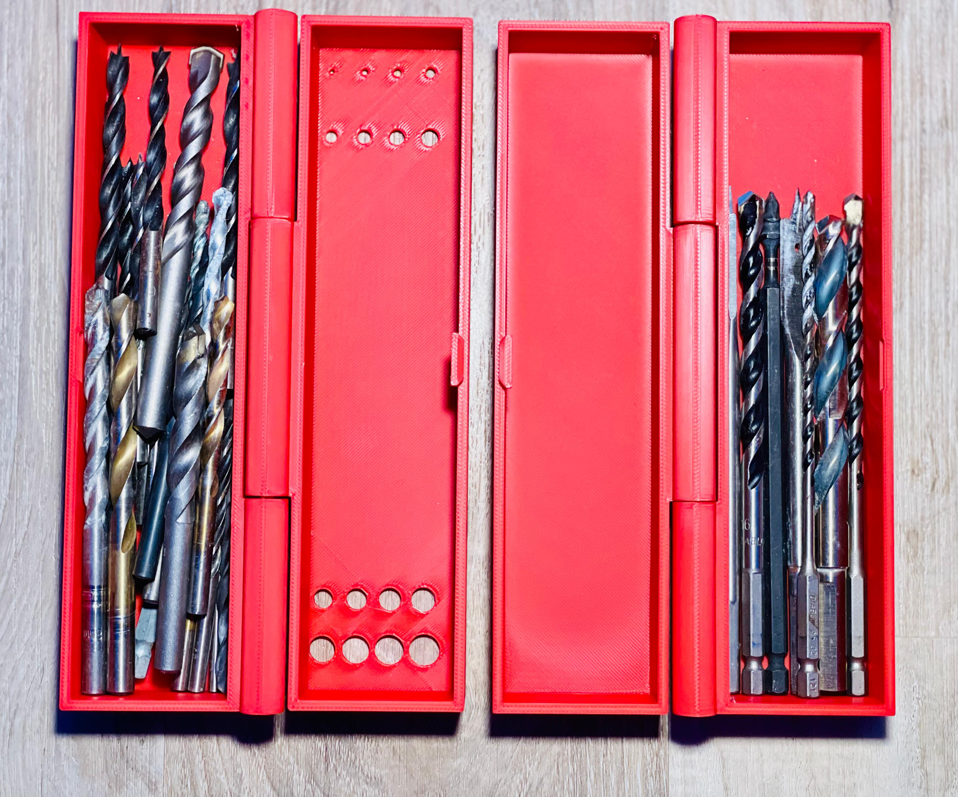 Drill Bit Hinged Box
