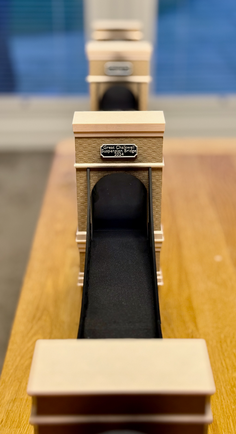 00 Gauge Train suspension bridge