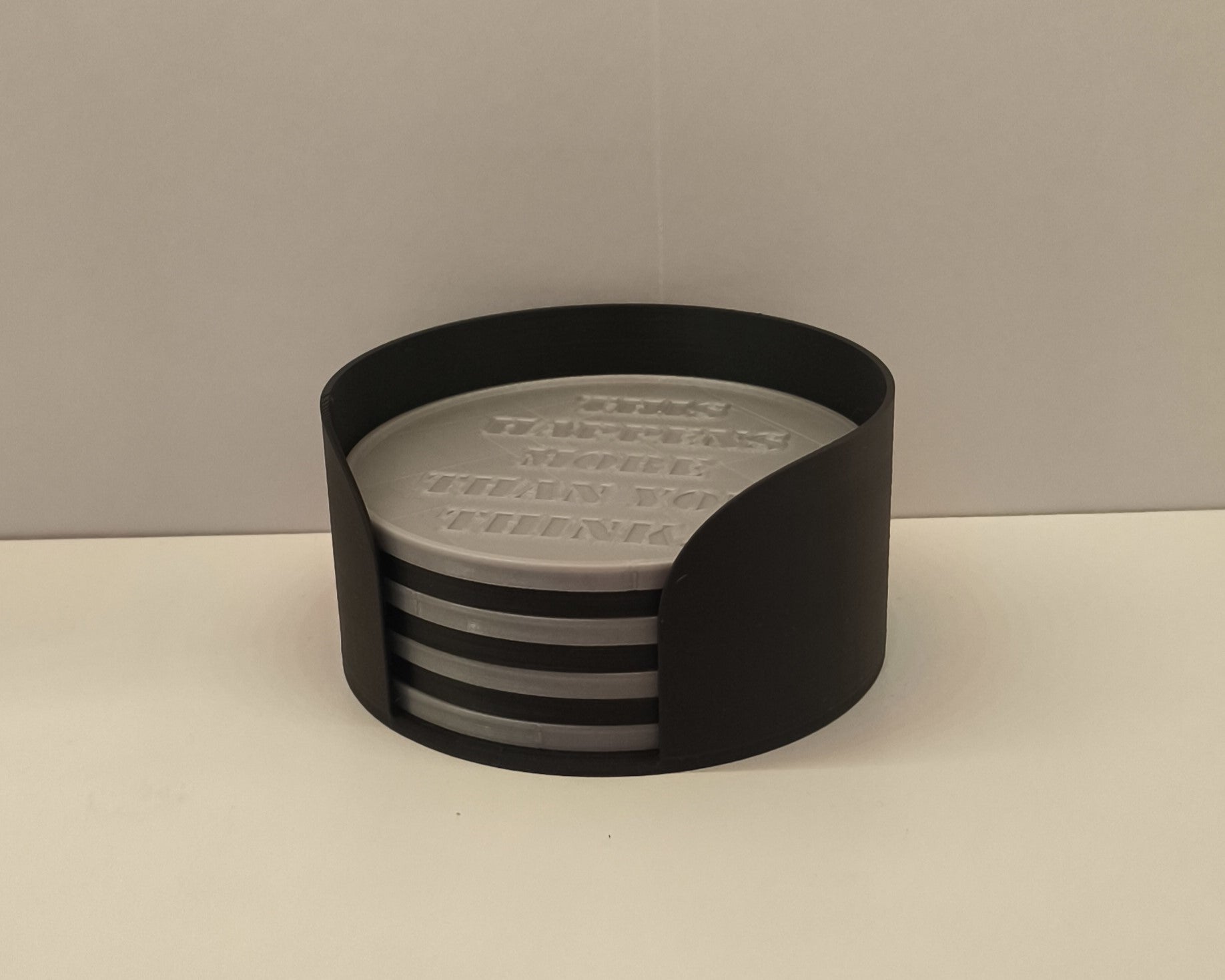 Coaster Set + Holder (Customizable Coaster)