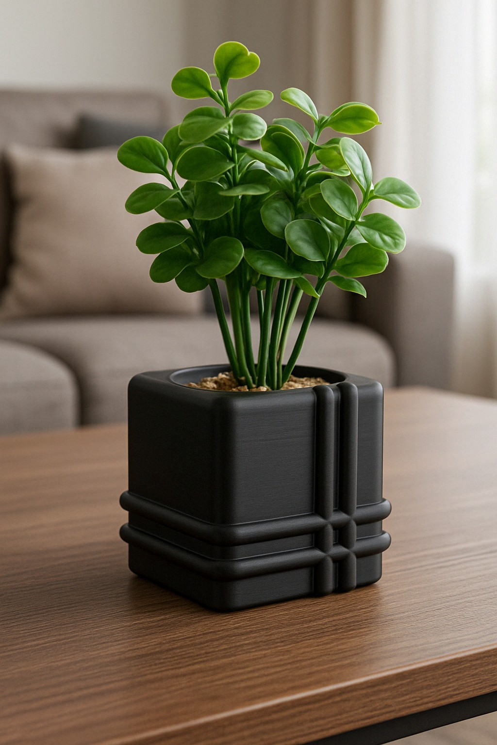 Modern Pipe Square Vase | Fast & Clean Print