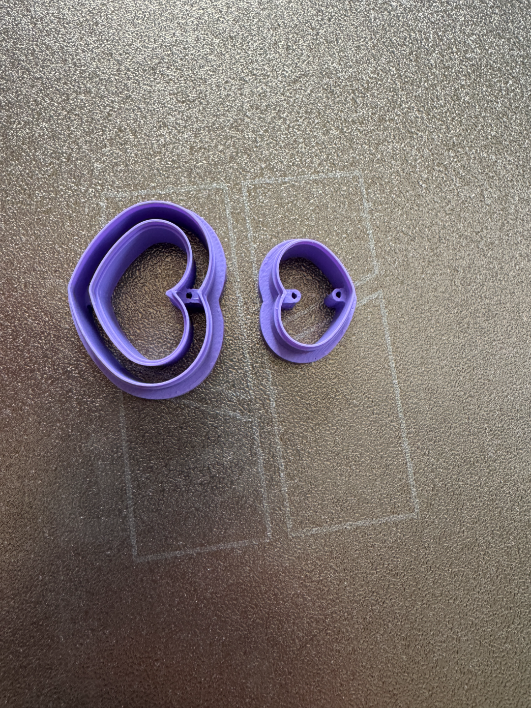 Skinny heart cutout polymer claycutter set *sharp*