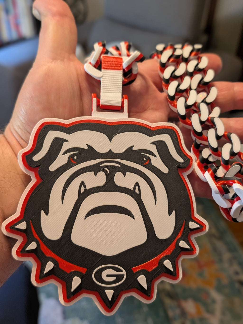 UGA Georgia Bulldogs Hype Chain Print-in-Place