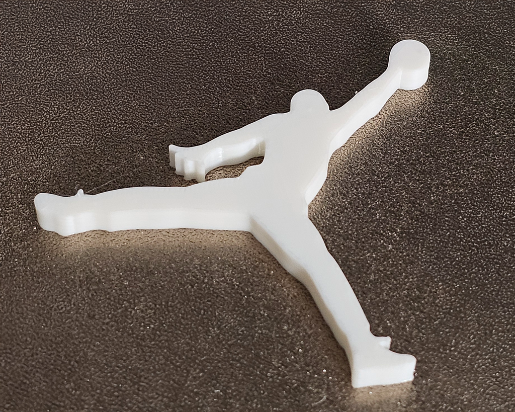 Nike Jordan Basketball Logo - 3D Printed, No Text