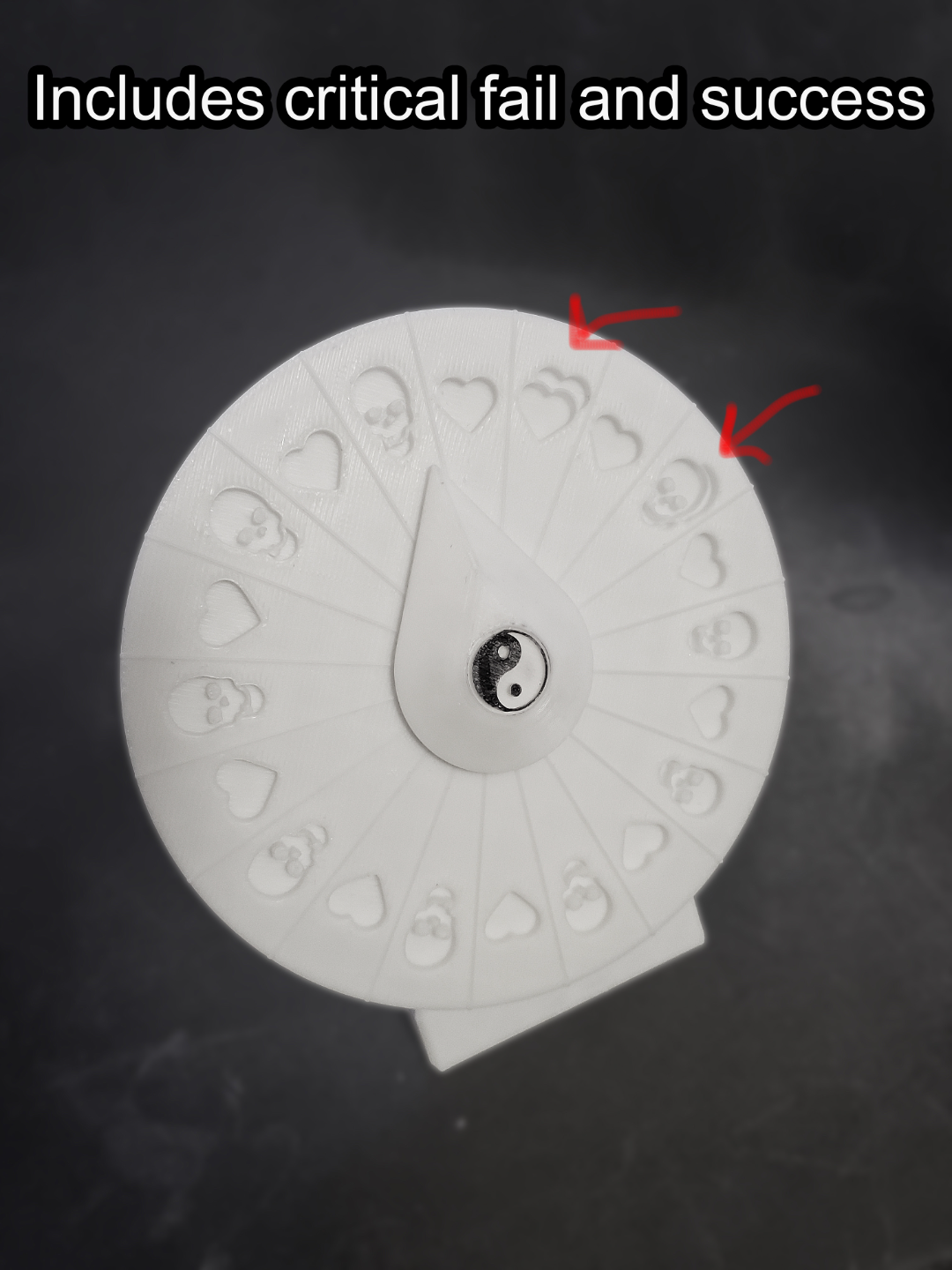 Wheel of fate: Death Saving Throw spinner!