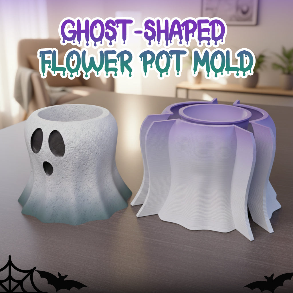 Halloween Ghost Mold | Flower Pot | Candle Holder