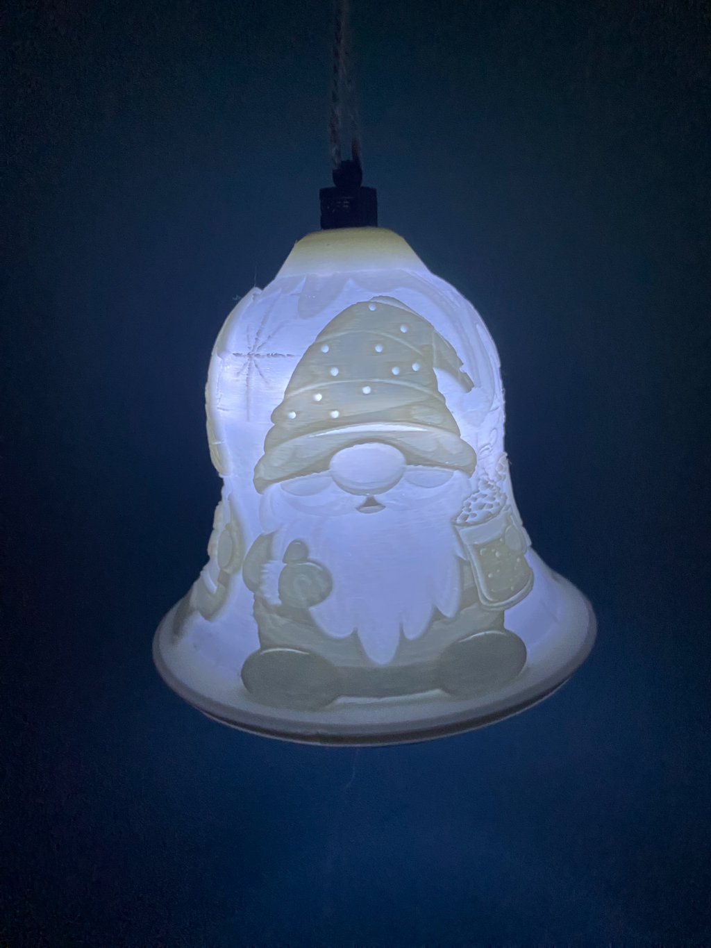gnome christmas bell