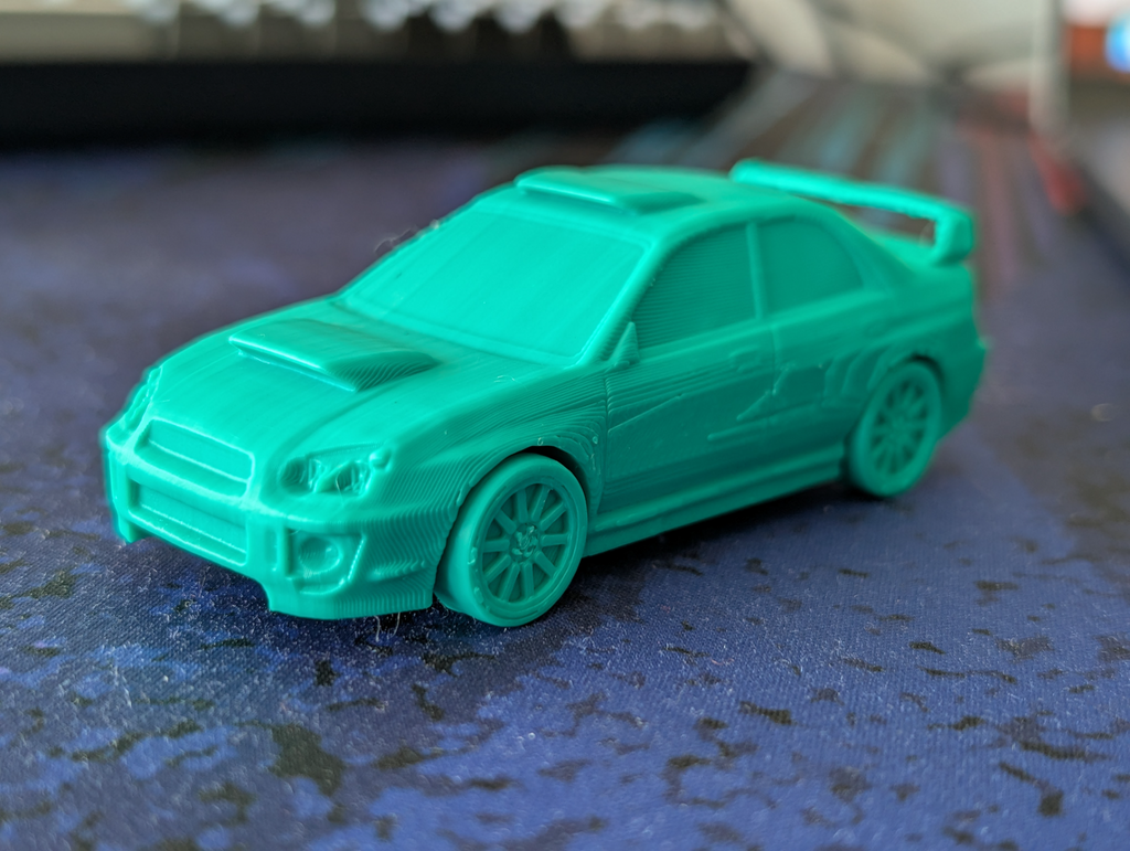 Subaru Impreza WRX STi print in place