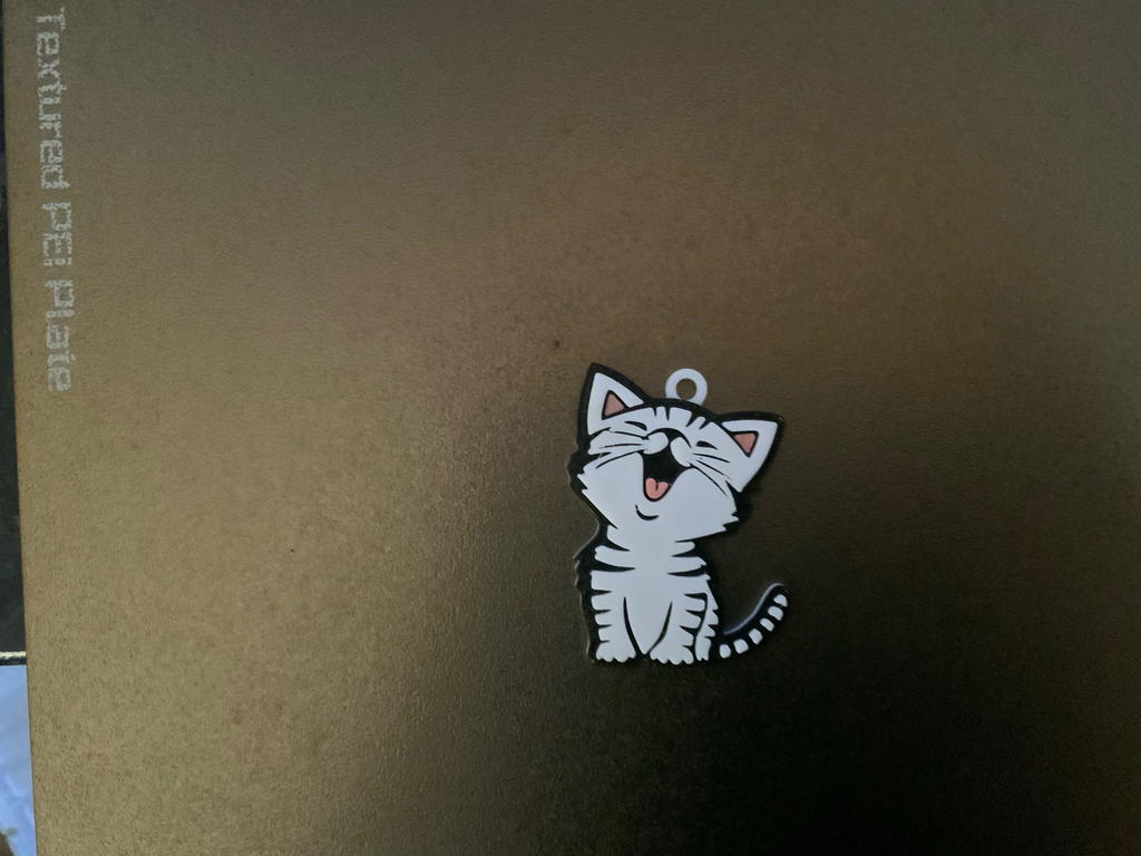 cute cat keychain / necklace charm (free for commercial use)