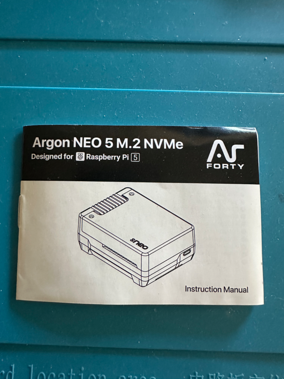 Argon Neo 5 M.2 NVMe Case mount for the Rasp Pi 5
