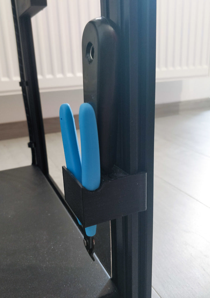 Ender 5 - bed scraper and flush cutter holder