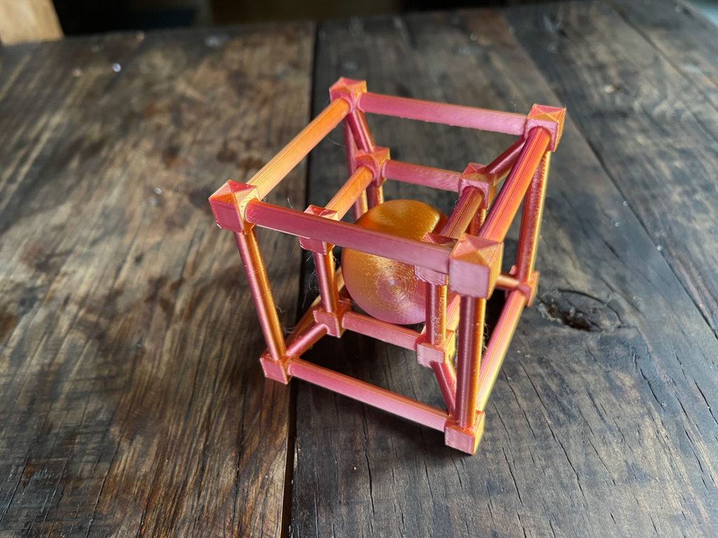 Tesseract with Sphere Entrapped