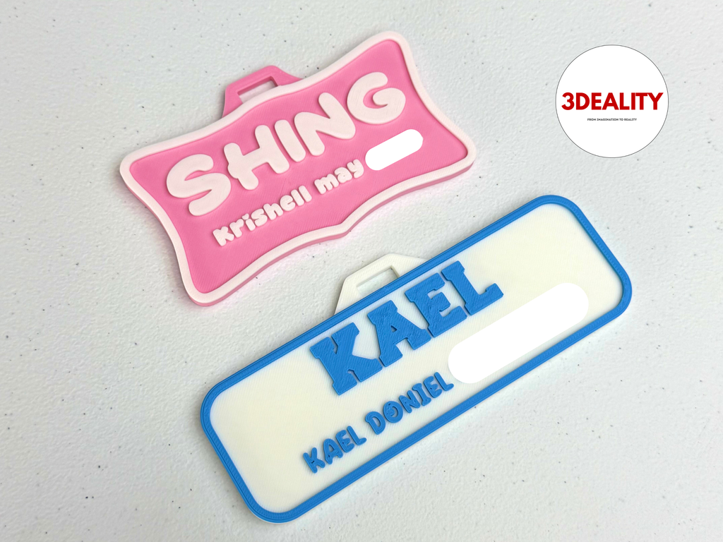 Name Tag Customizable Template