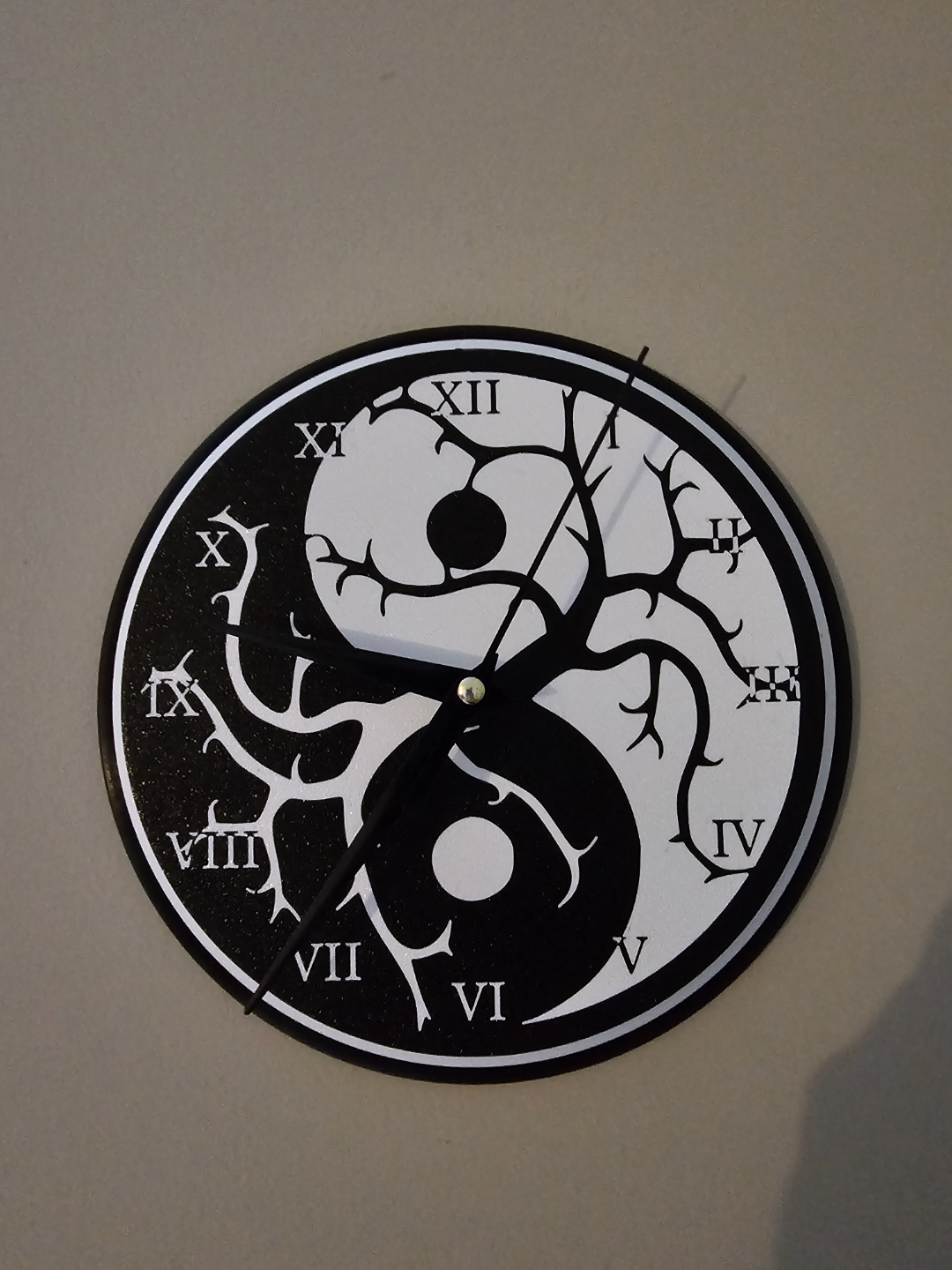 Yin Yang Tree of Life Clock