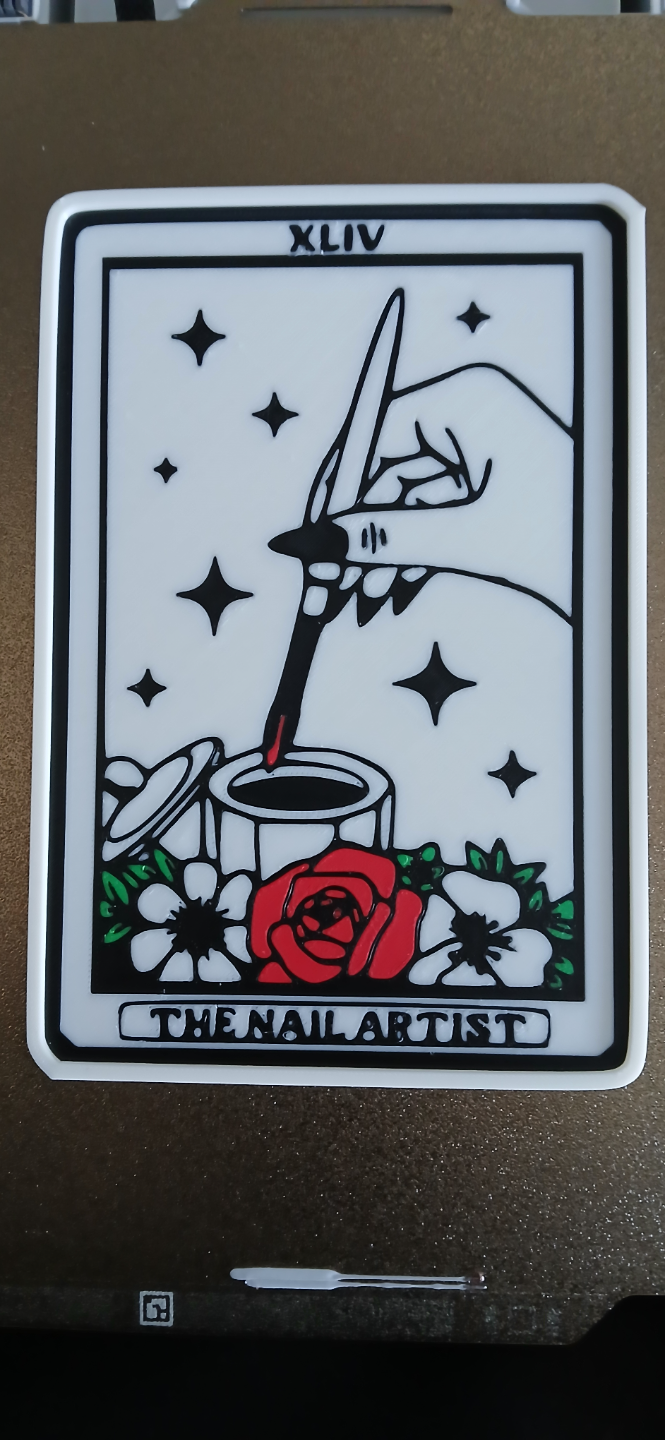 Nail Artist Tarot Card (WallArt)