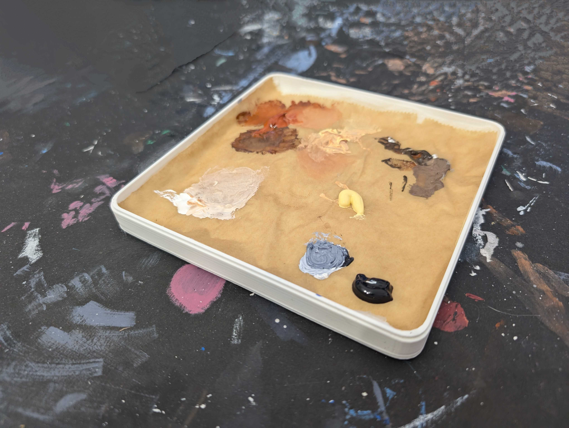 DIY wet palette box with top and insert