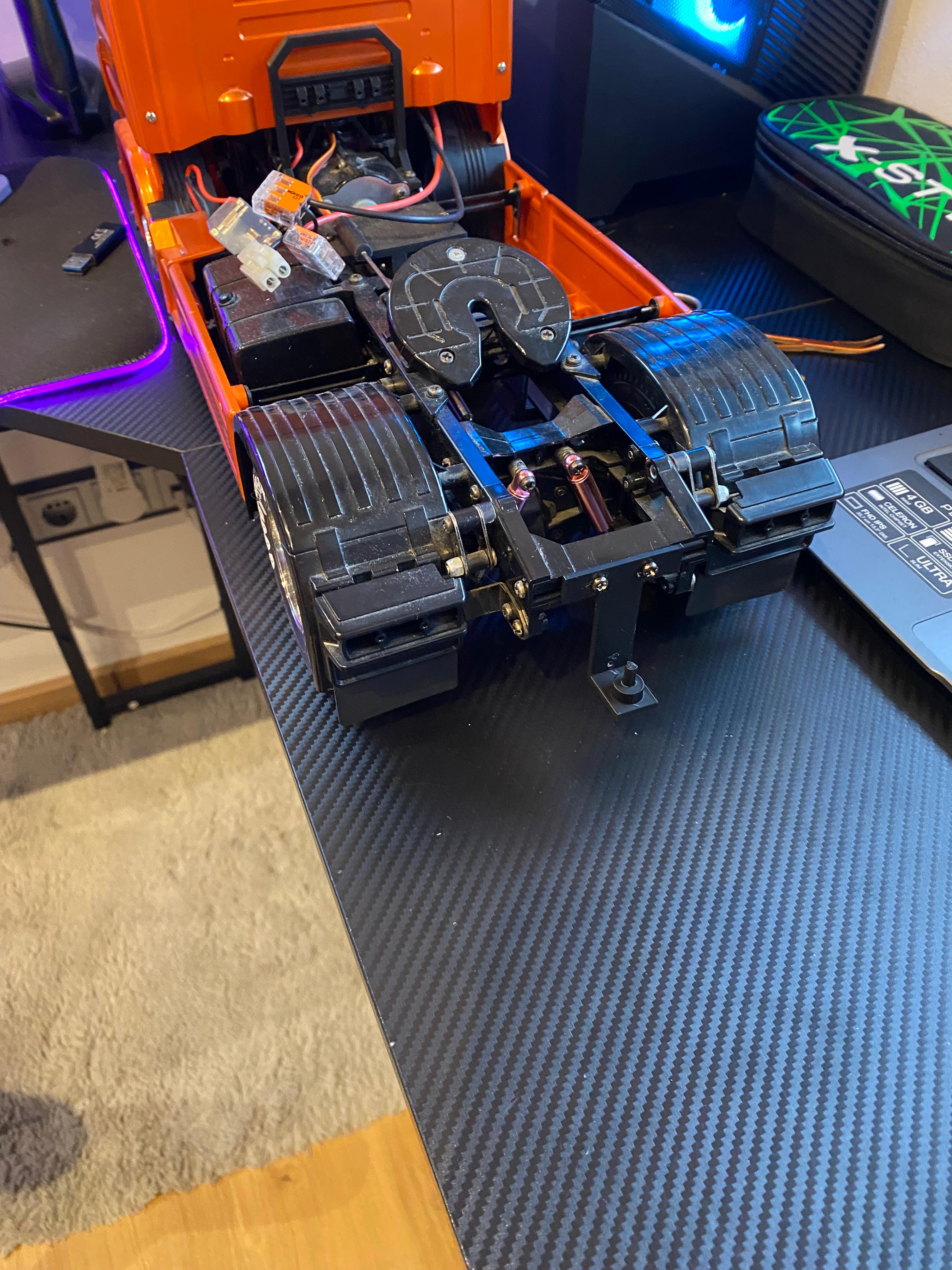 Anhängerkupplung Tamiya Scania für Bruder