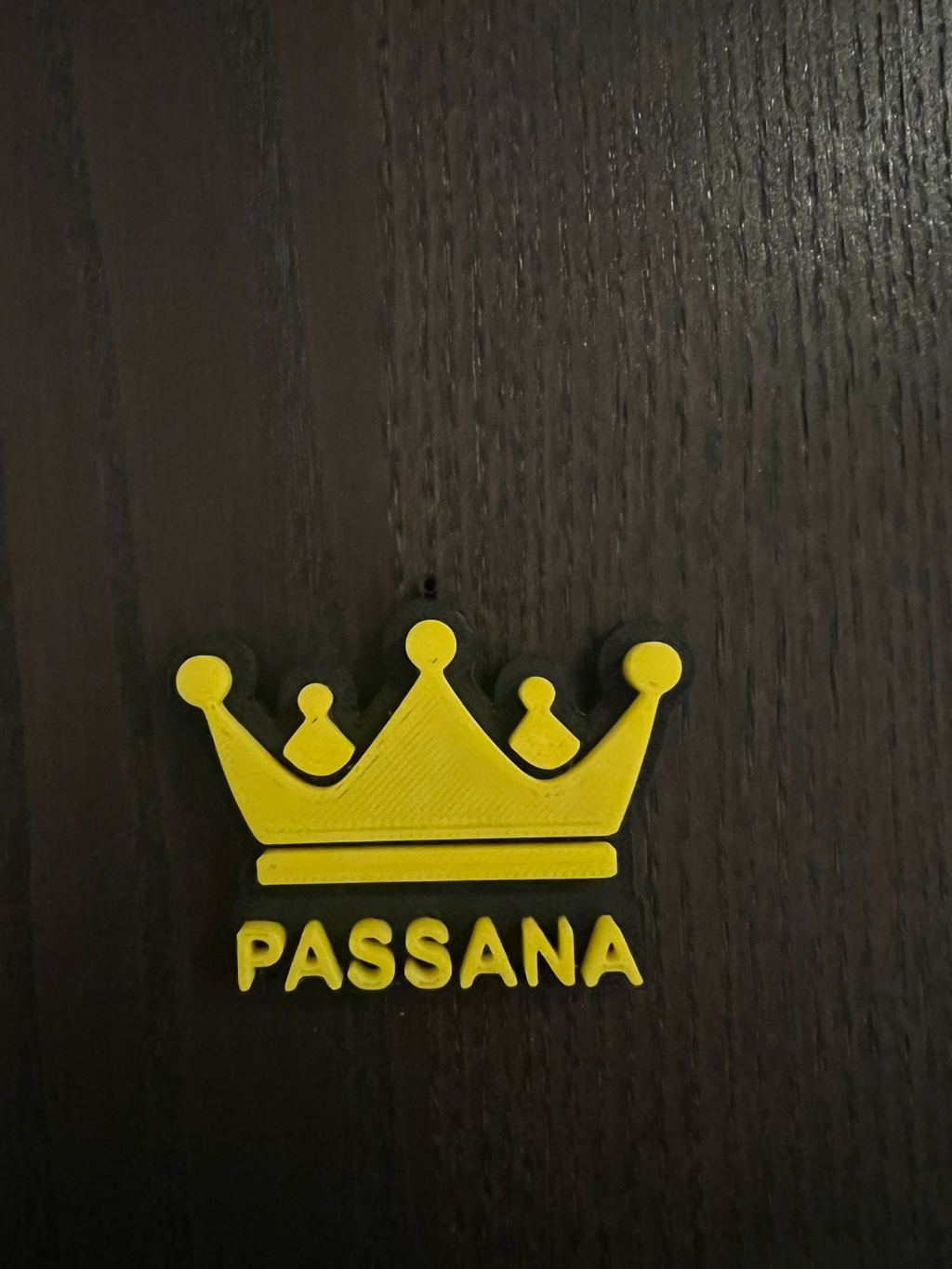 Crown Keychain with name