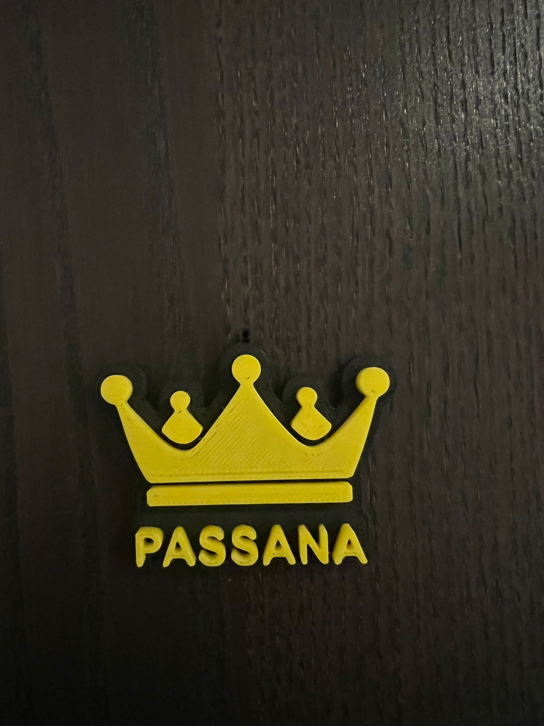 Crown Keychain with name