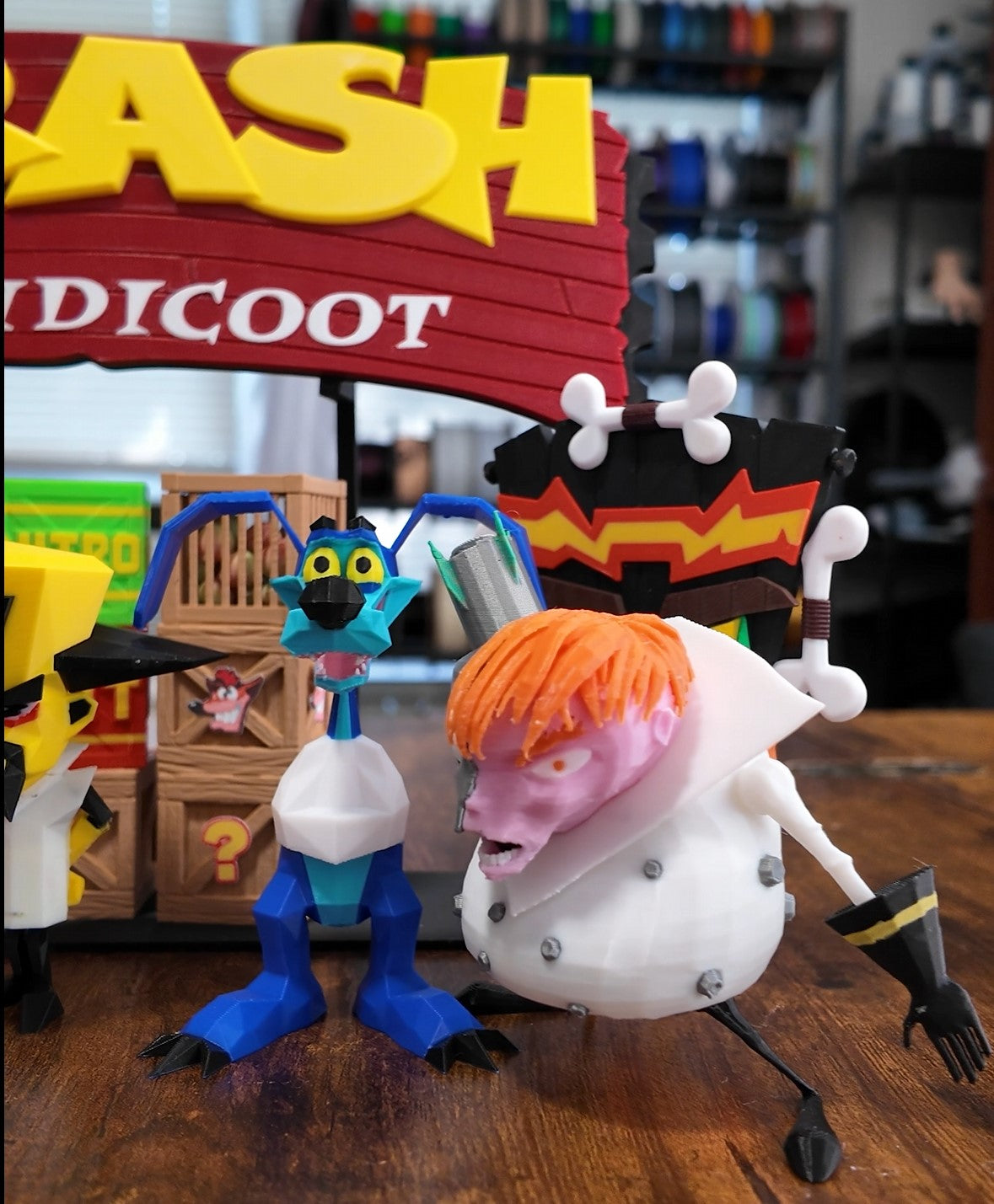 Low Poly N.Gin From Crash Bandicoot AMS READY