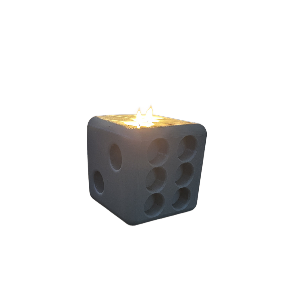 Dice tea lights
