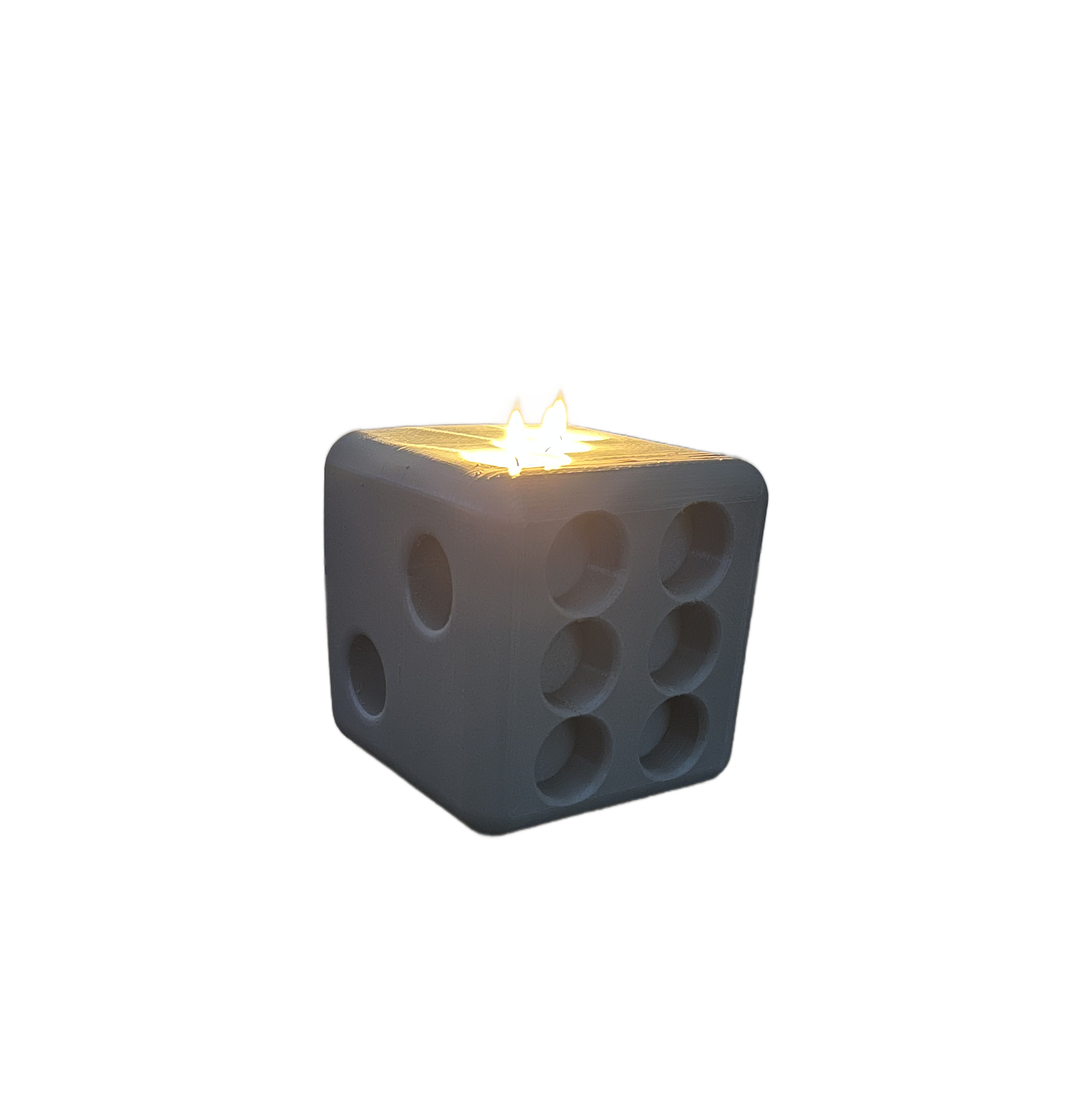 Dice tea lights